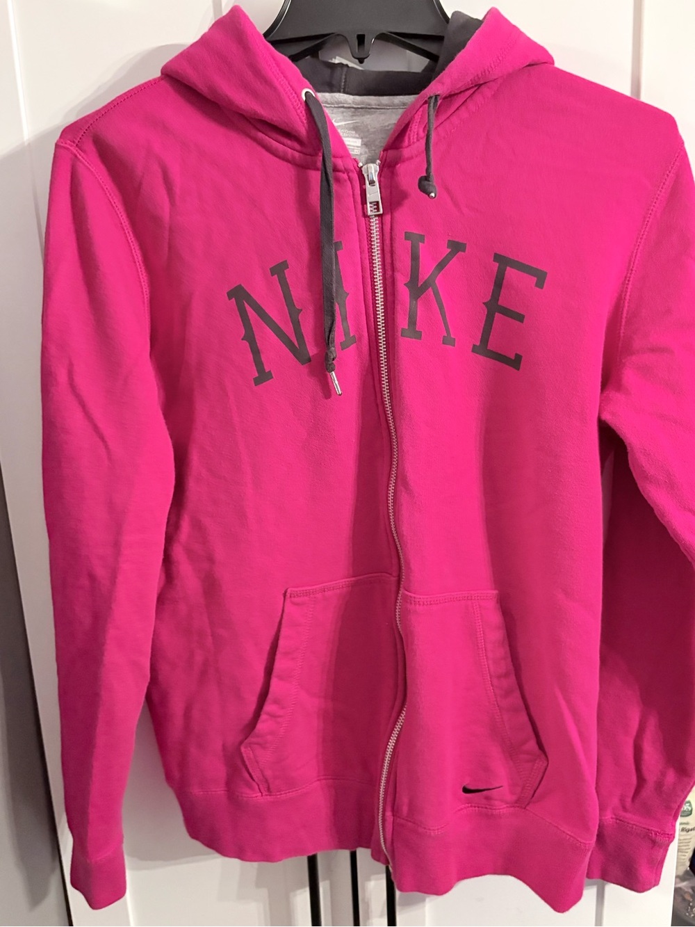 Nike Hot Pink Full-Zip Hoodie with Hood